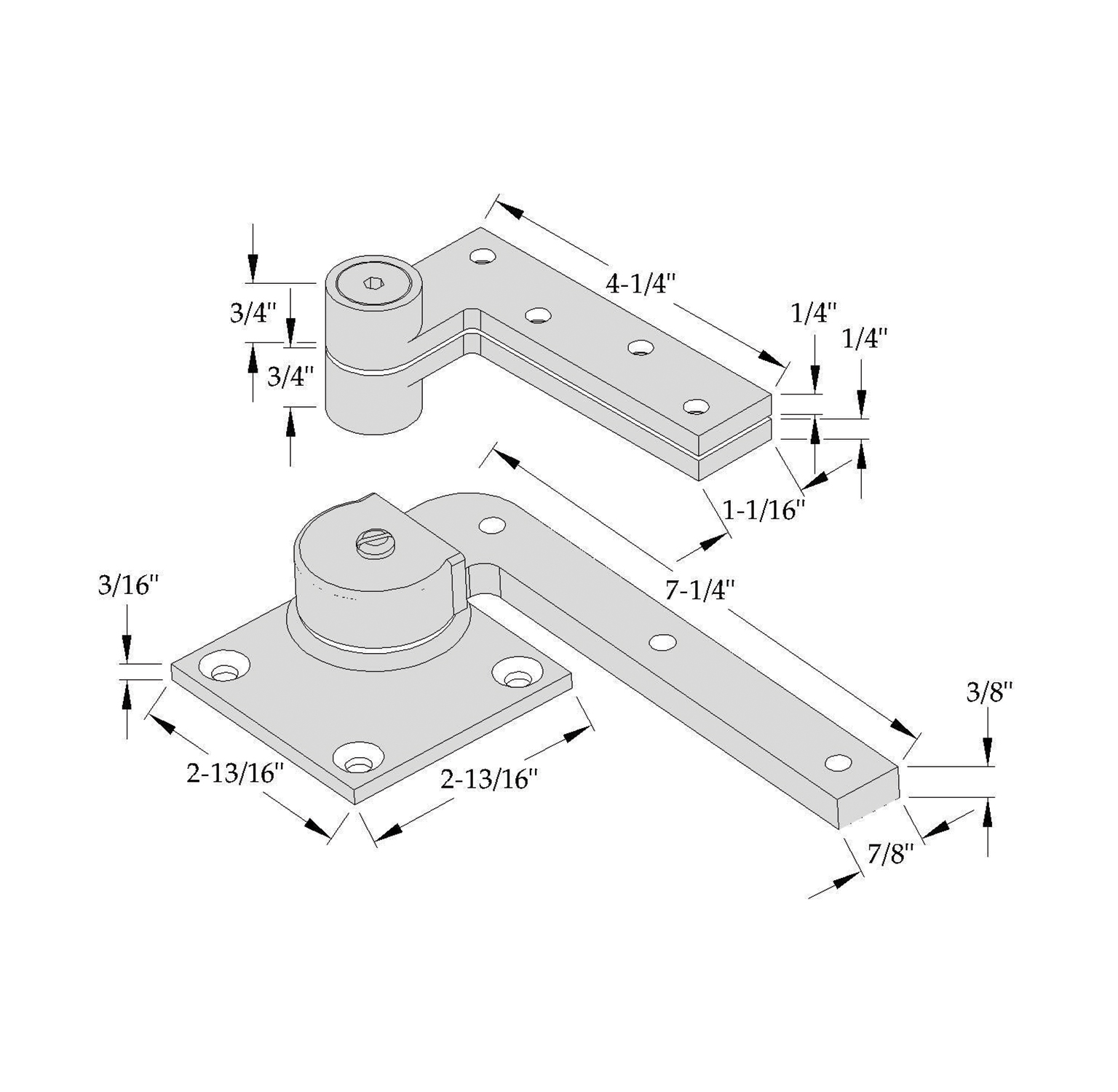 Local Pivot Model Hardware Architectural Builders Hardware Mfg. Inc.